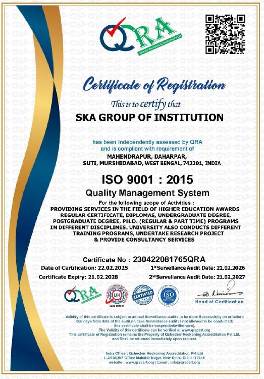 ISO 9001:2015 CERTIFIED